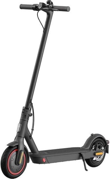  Xiaomi Mi Electric Scooter Pro 2 on kickstand with a white background