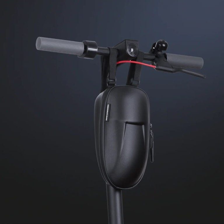 Close-up on a bag for an electric scooter 