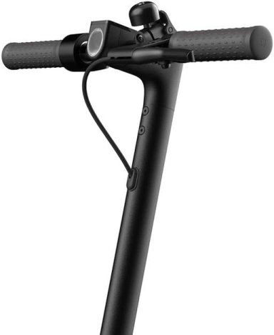 Close up on the handlebar of a  Xiaomi Mi Electric Scooter Pro 2 